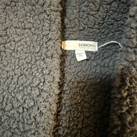 Sonoma Buffalo Plaid Sherpa Open Jacket XL - Picture 5 of 5